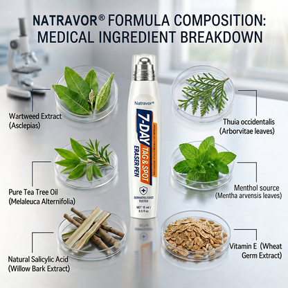 𝐏𝐡𝐚𝐫𝐦𝐚𝐜𝐢𝐬𝐭 𝐑𝐞𝐜𝐨𝐦𝐦𝐞𝐧𝐝𝐞𝐝 🌿🌿Natravor® 7-𝐷𝑎𝑦 𝗧𝐚𝐠 & 𝗦𝗽𝐨𝐭 𝐄𝐫𝒂𝒔𝒆𝒓🪄(Zero 𝐏𝐚𝐢𝐧, Zero 𝐒𝐜𝐚𝒓𝒔 Rollerball)👩‍⚕️
